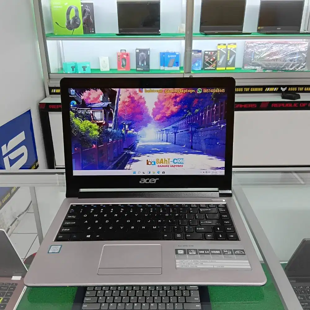 LAPTOP ACER CORE i3 RAM 8GB SSD 256GB MULUS