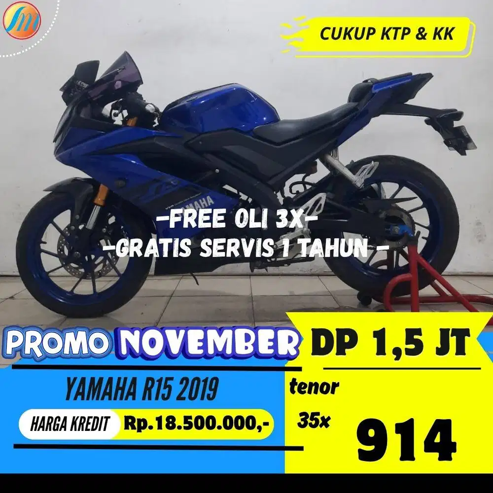 KREDIT DP 1,5JUTA YAMAHA R15 2019 ANGSURAN SANGAT TERJANGKAU