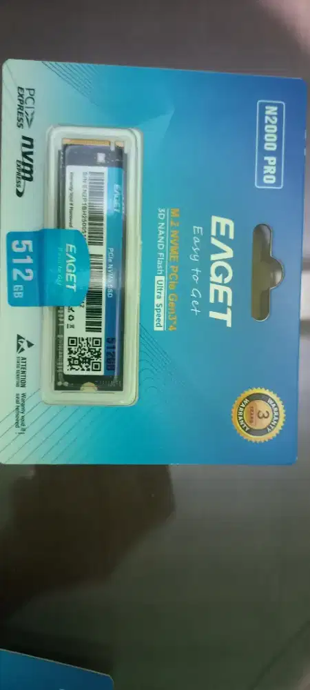 Di jual NVMe 512 GB