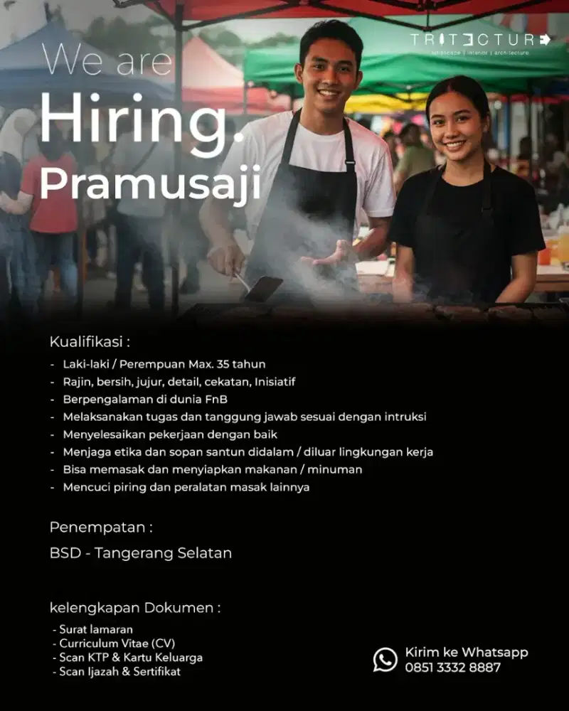 Dibutuhkan Pramusaji