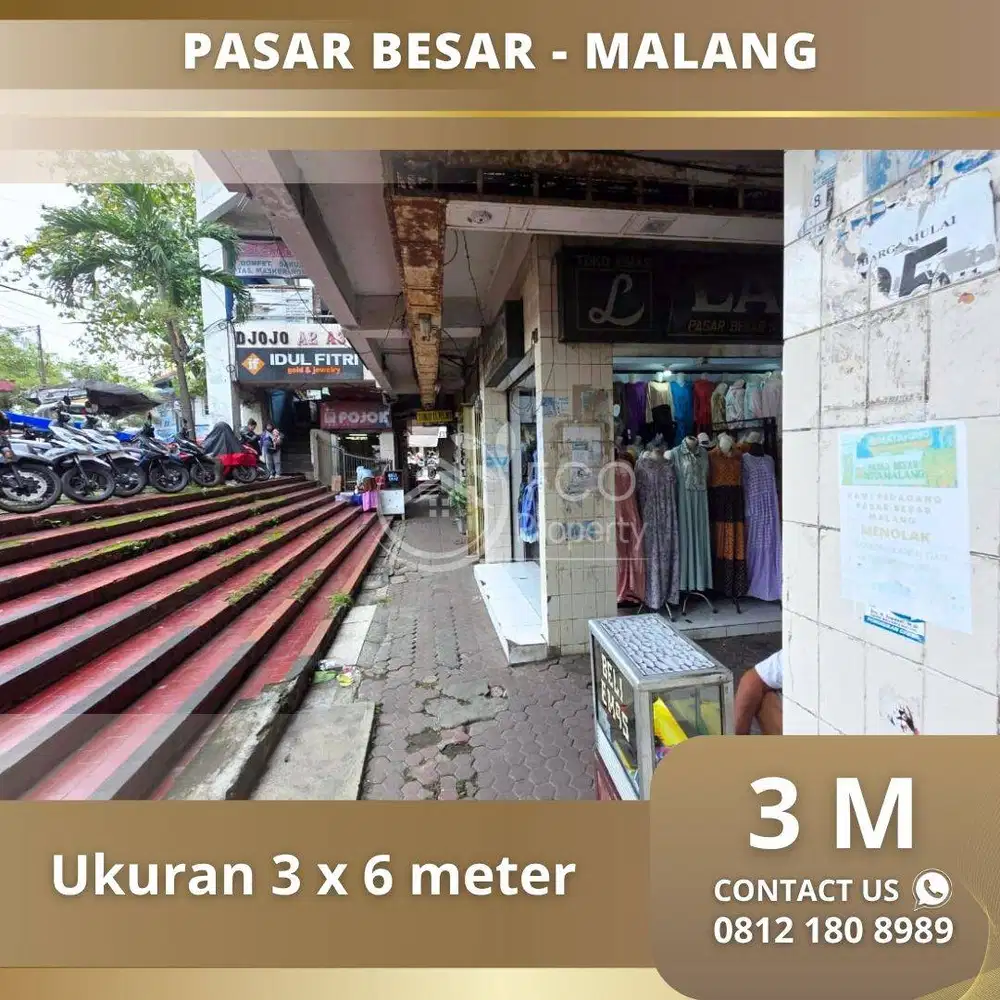Kios Pasar Besar Kota Malang
