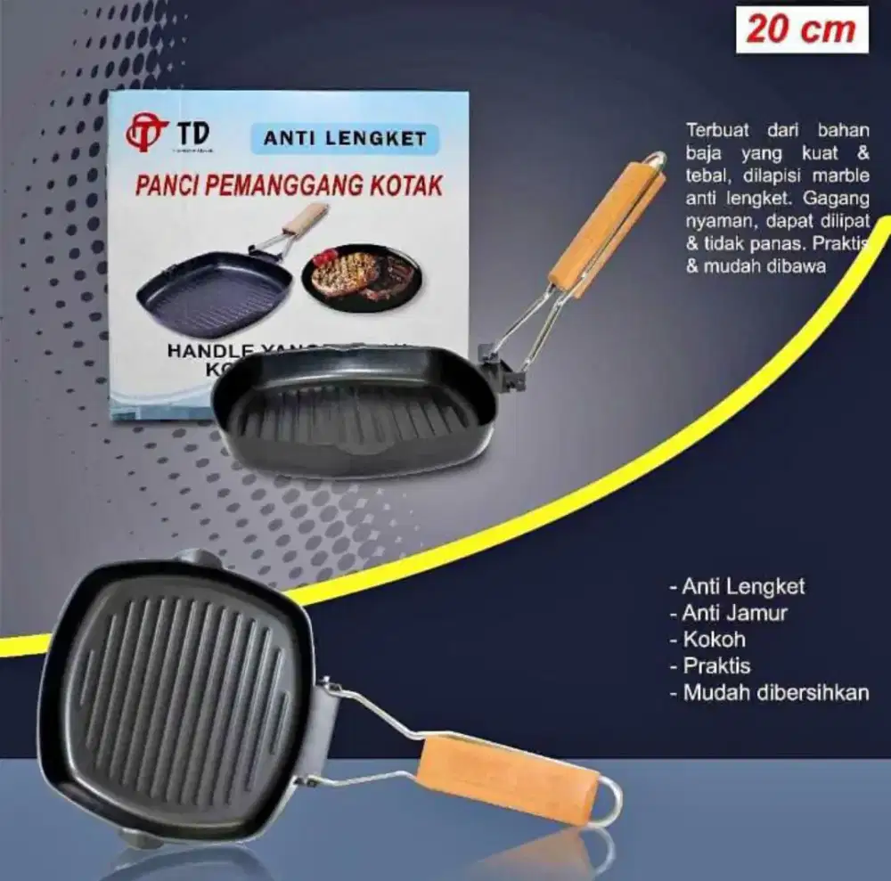 PAN GRILL LIPAT PORTABLE