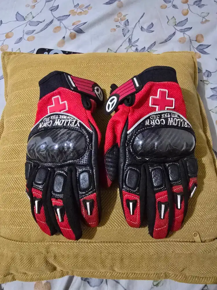 Yellow Corn Glove / sarung tangan motor size M