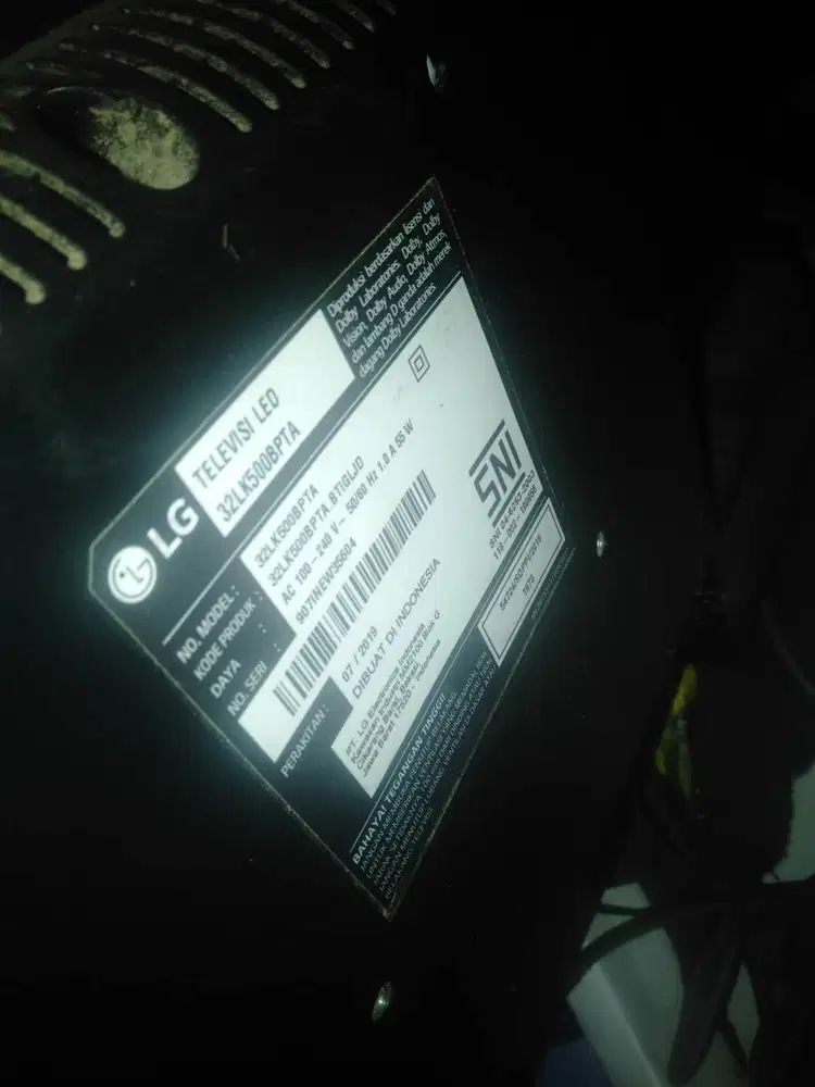 TV LG LED 32 inch fungsi normal semua