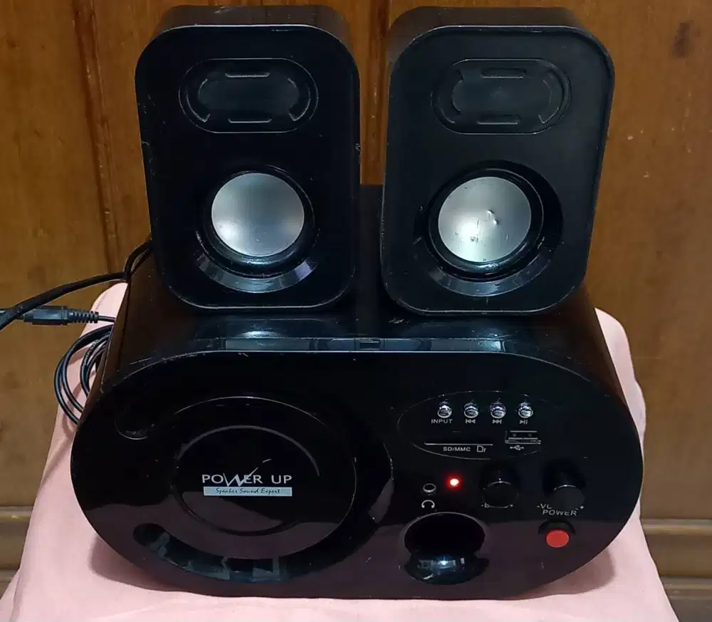 Speaker Aktif Stereo,merk Power Up for HP,PC/Laptop,No Bluetooth,NET.