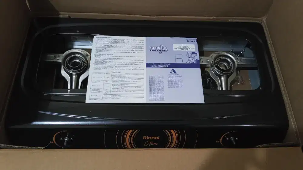 Kompor gas Rinai 2tungku new