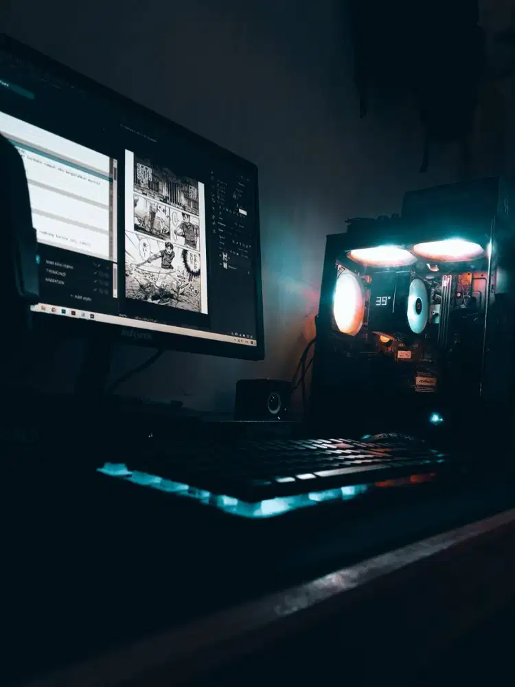 JUAL CEPAT PC FULLSET KERJA / GAMING / EDITING SANTAI