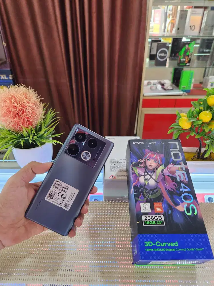 Infinix Note 40s Ram (8+8)16Gb/256Gb Fullset Mulus Ori 100% Bergaransi
