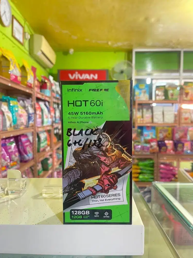 Infinix Hot 60i 6/128 Baru Garansi Resmi