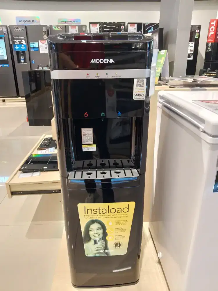 MODENA DISPENSER BLACK 65L - CICILAN RINGAN TANPA KARTU KREDIT