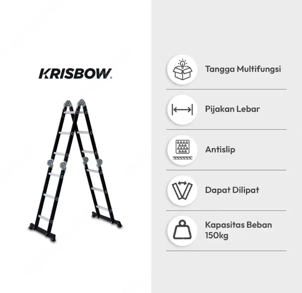 Tangga Lipat Krisbow 3m