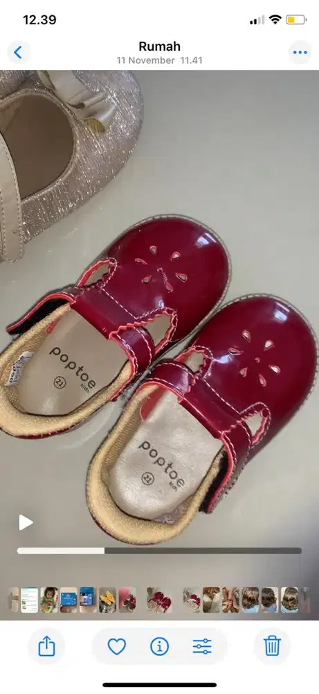 Preloved 2pcs sepatu anak (pemakaian pribadi)