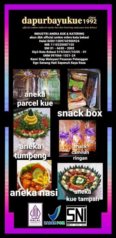 INDUSTRI ANEKA KUE, SNACK, & KATERING