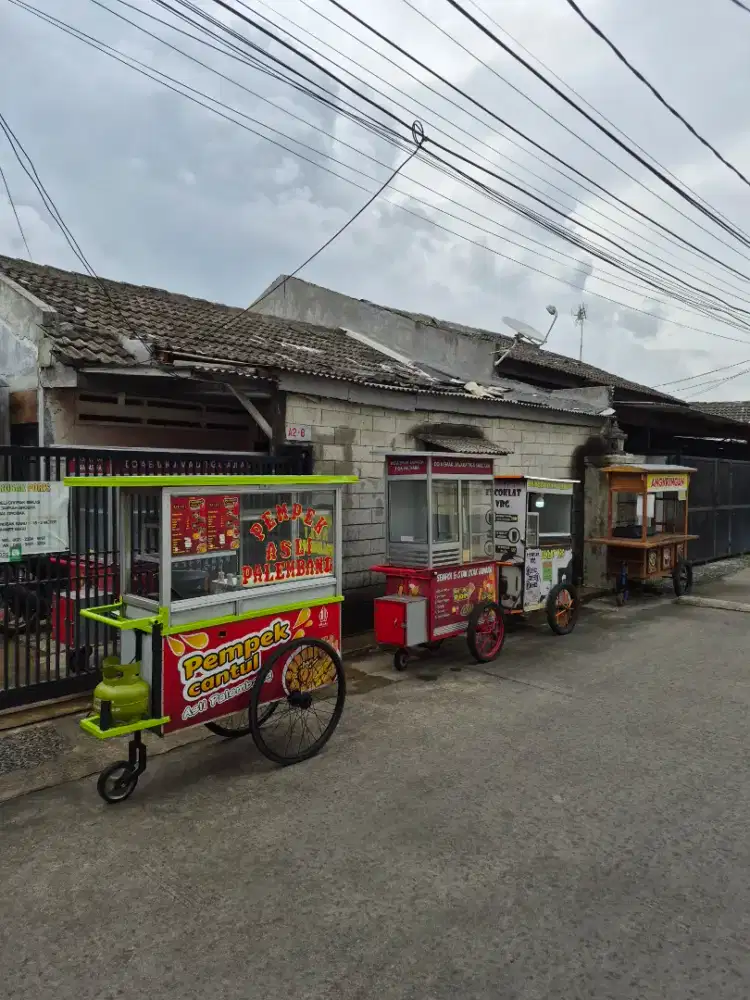 gerobak gorengan/ nasi uduk/ ayam bakar/ tahu crispy-DLL