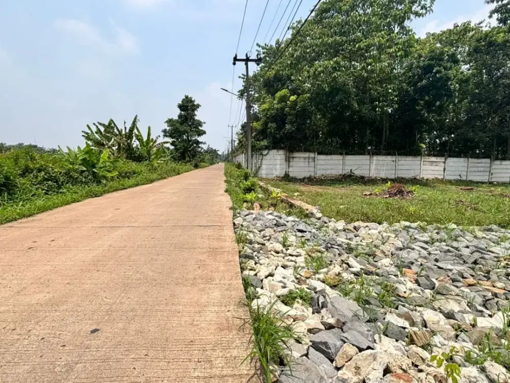 Tanah Cisauk Siap AJB - Pinggir Jalan Dekat Tol/Stasiun