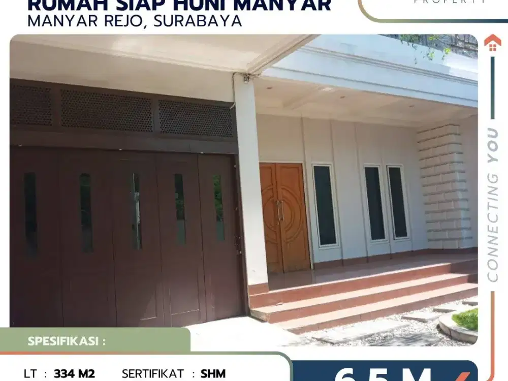 Rumah di Manyar Rejo Surabaya Bagus Siap Huni Strategis