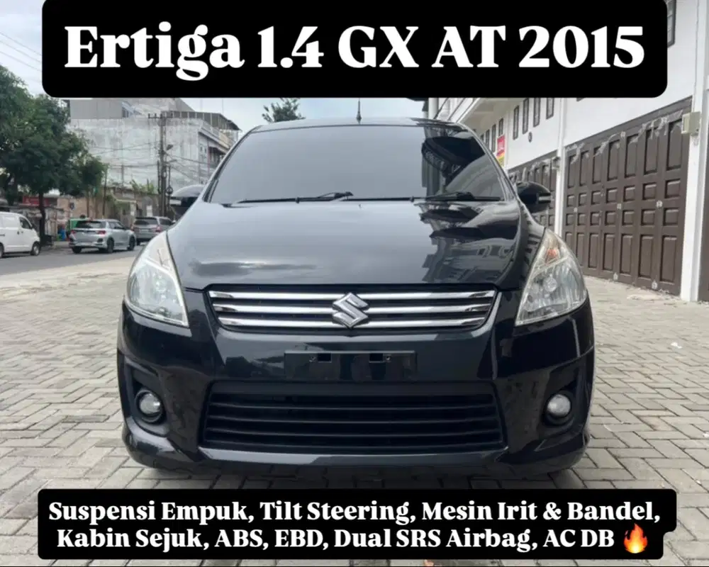 (TDP 6 JUTA!) Suzuki Ertiga 1.4 GX Automatic Hitam 2015