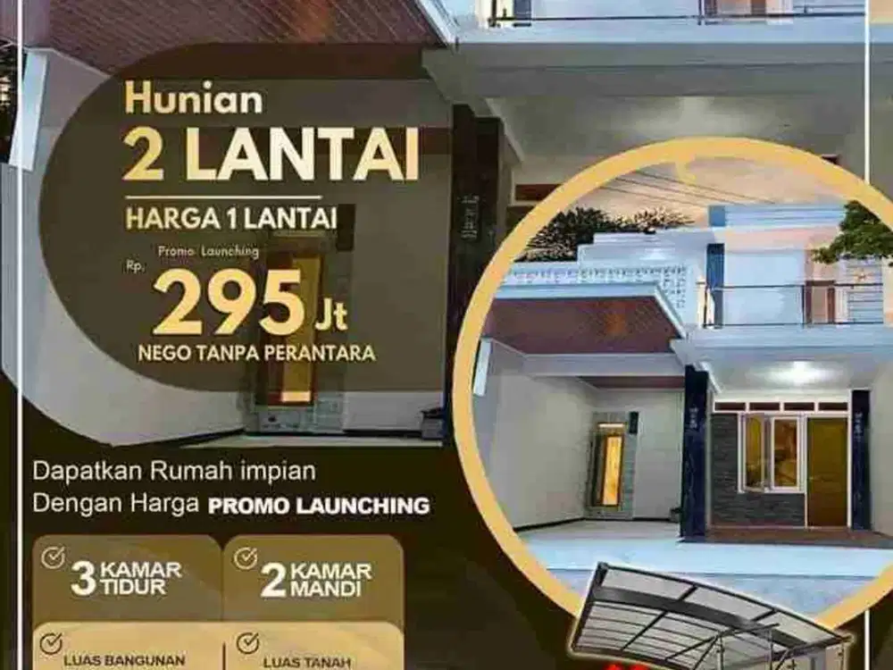 Thown house aesthetic 2 lantai Citayam Harga promo 295 Juta Cash