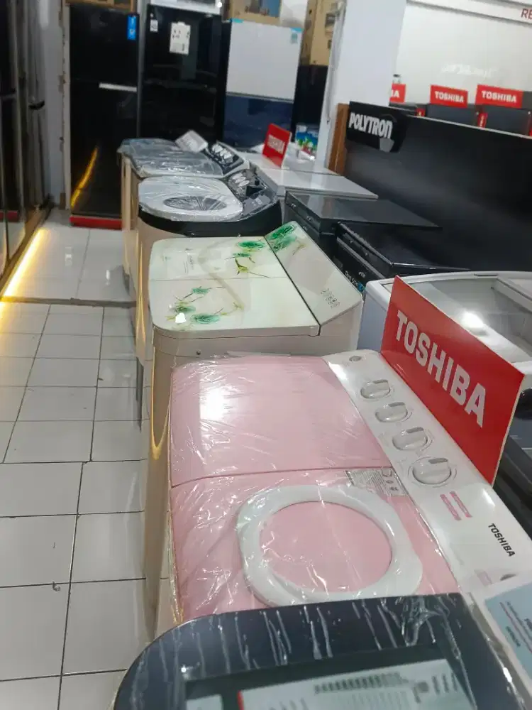 Bisa kredit mesin cuci 2 tabung berbagai merk proses mudah dan cepat