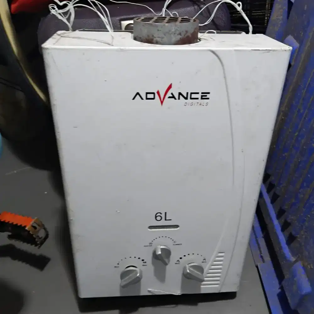 Water heater advance gas minus air bocor api normal pemanas panas