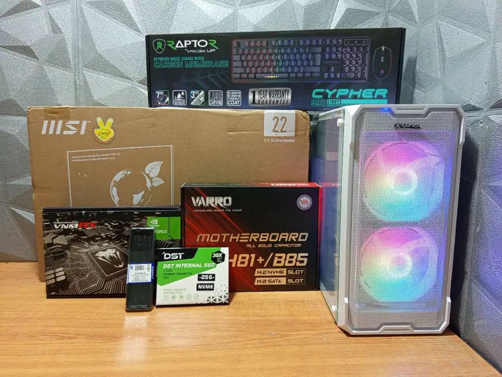 PC Set Desain Intel Core i5 4570 With GTX 750Ti Monitor 22 KeyMouse