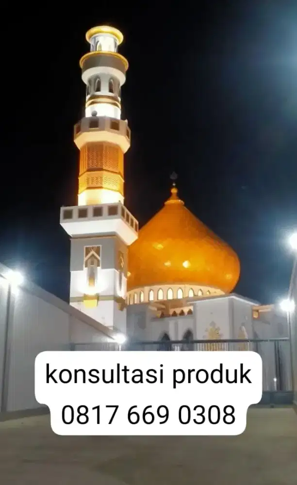 kubah masjid  enamel