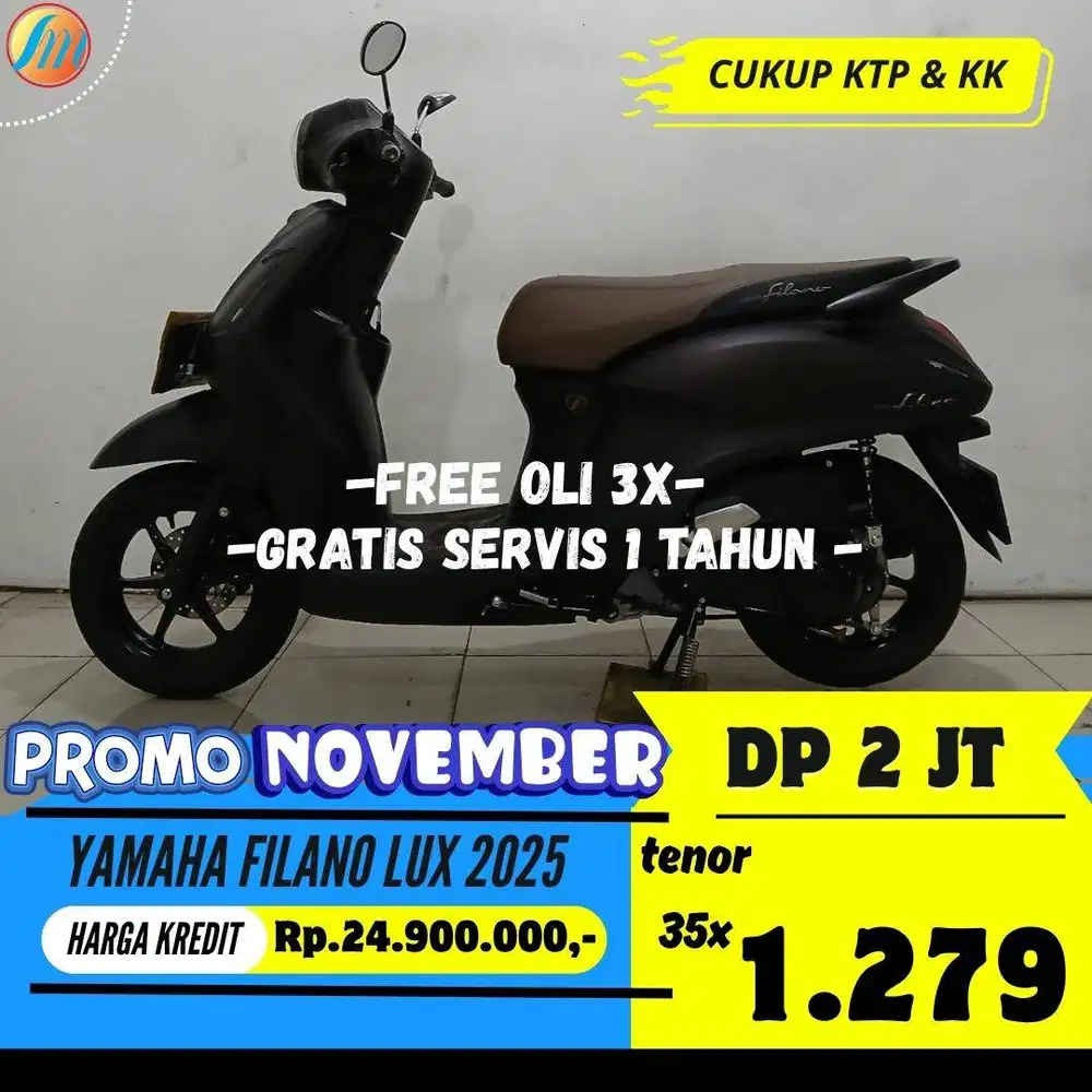 DP 2JUTA YAMAHA FILANO LUX 2025 SEKEN ANGSURAN SANGAT TERJANGKAU