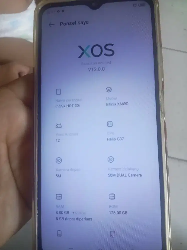 infinix hot30i 8+5/ 128