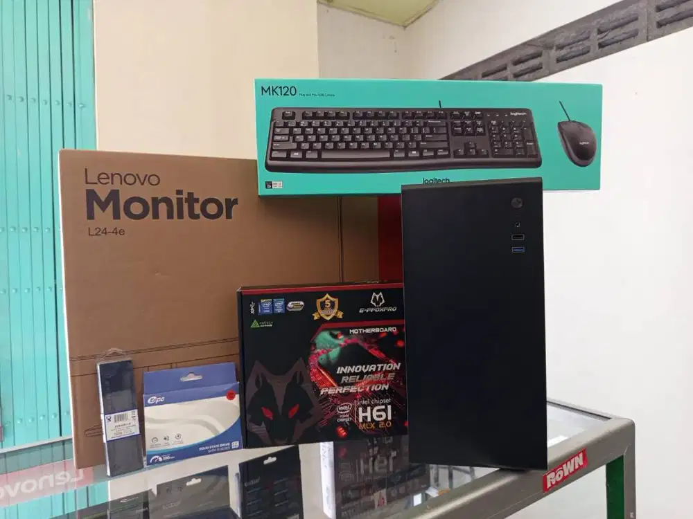 PC Set Office Intel I5 3470 RAM 8GB SSD 256GB Monitor 24 Inch KeyMouse