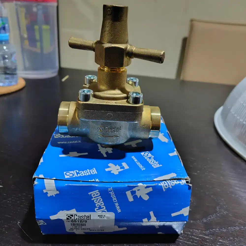 Globe Valve Merk Castel Ukuran 1 1/8 - 1 1/8 inch New Made in Italy