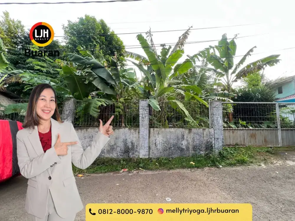 TANAH LUAS 238 M2 PONDOK BAMBU JAKARTA TIMUR