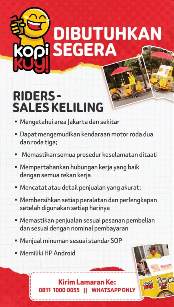 Rider Sales Kopi Keliling