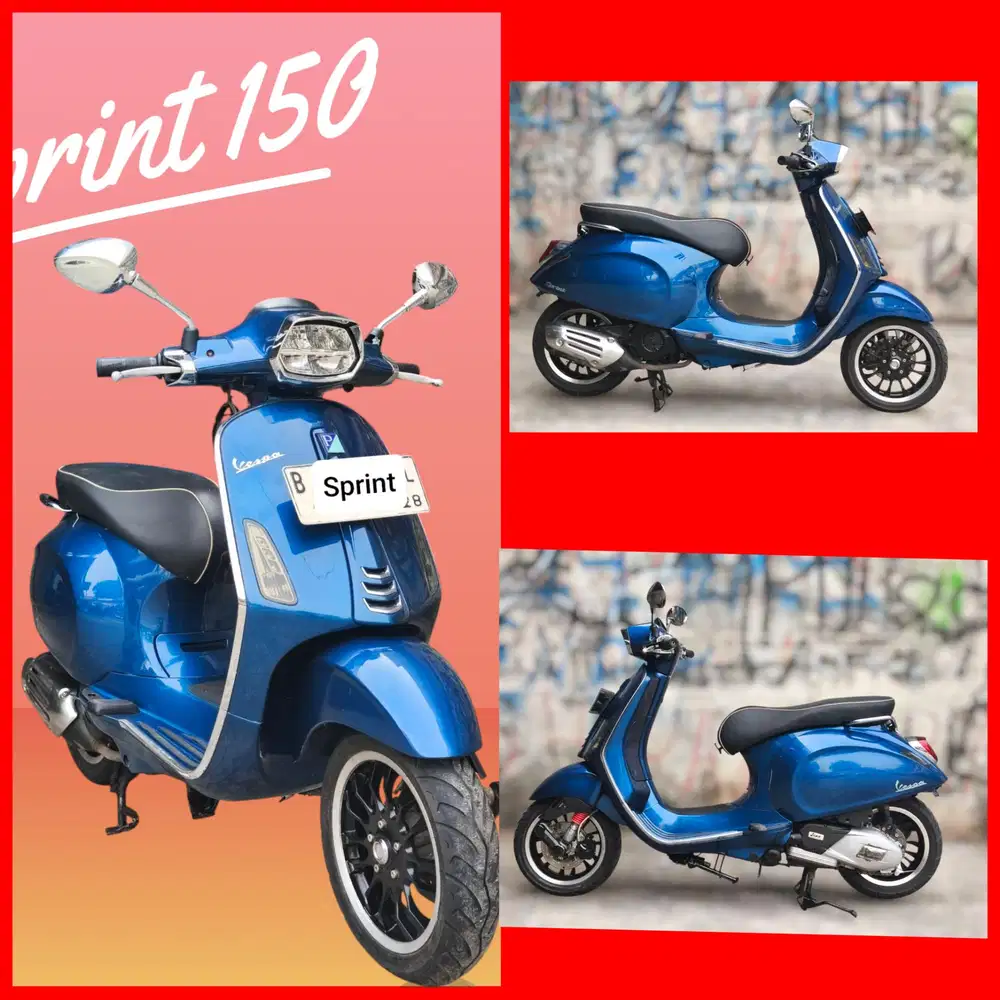Termurah dp 1jt Vespa Sprint 150 ABS (Bi jelek ktp daerah bs kredit)