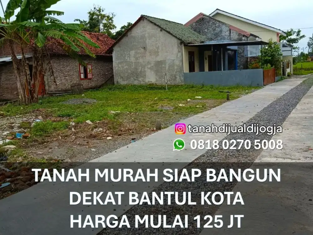 Tanah dekat Jalan Parangtritis KM 14 di Sumbermulyo Bambanglipuro Jogja