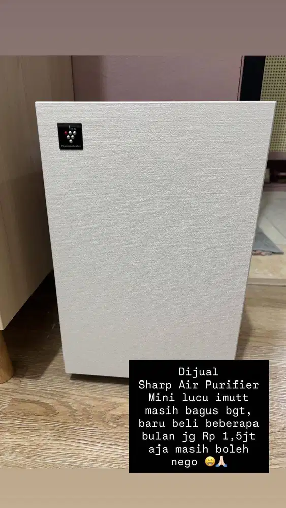 Sharp Air Purifier Plasmacluster White