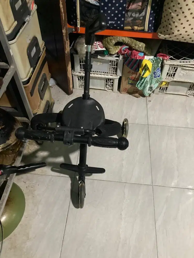 Stroler sepeda anak pribadi hitam normal