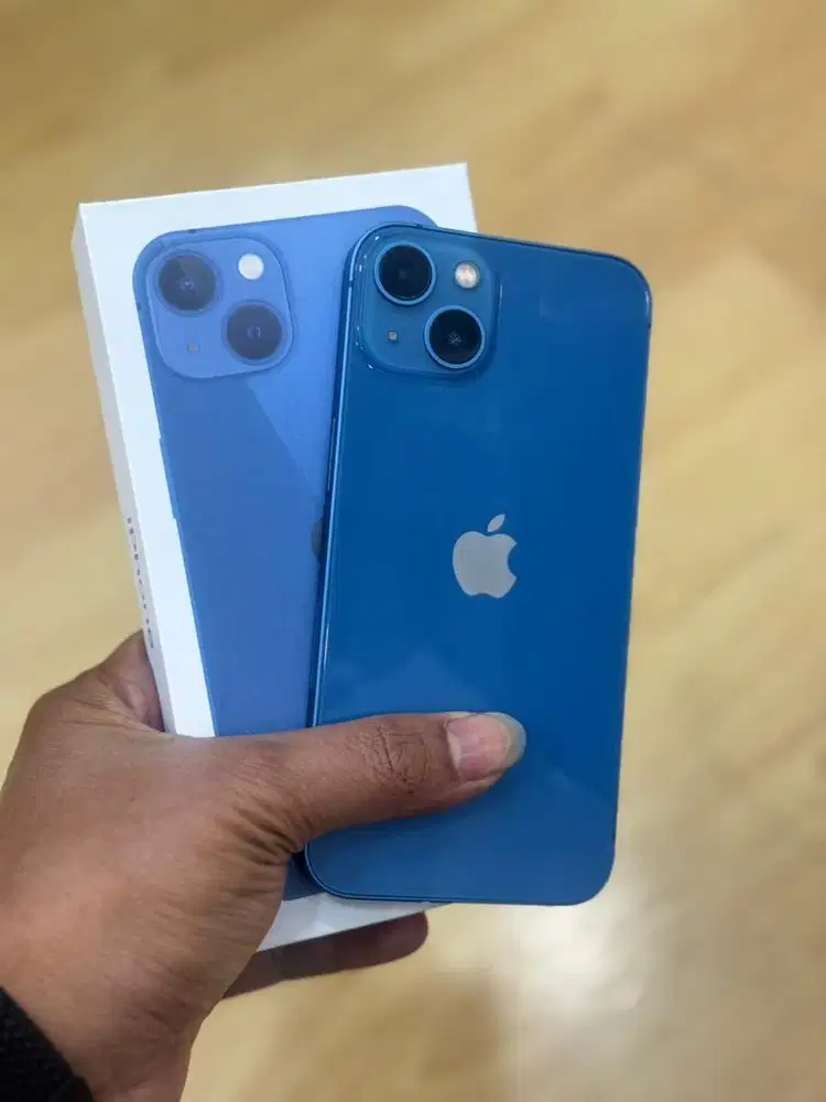 Iphone 13 128Gb Blue BEACUKAI mulusd no minus bh 100% fullset