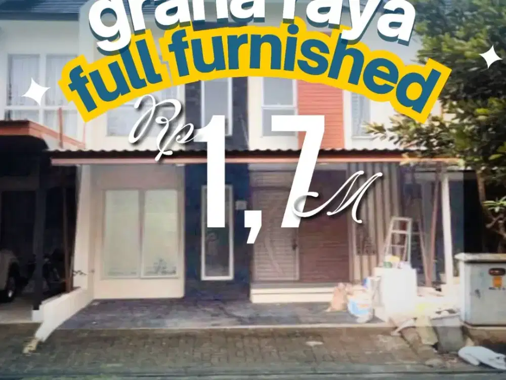 DIJUAL RUMAH ASRI SUDAH FULL FURNISHED CLUSTER AYNA GRAHA RAYA