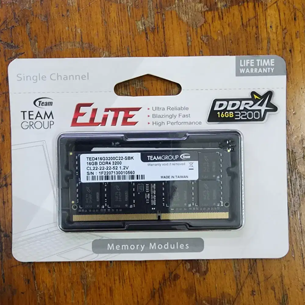Ram Team Elite 16GB DDR4 PC 3200 SODIMM Memory Laptop