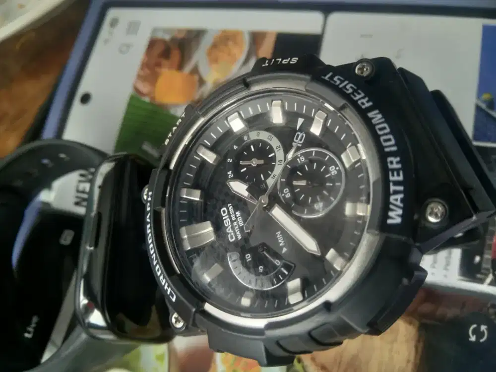 Jam tangan CASIO GENERAL MCW -200H-1AVDF TALI RESIN HITAM