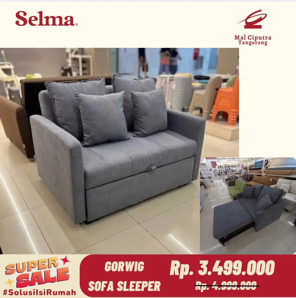 Jual sofa sleeper promo akhir bulan
