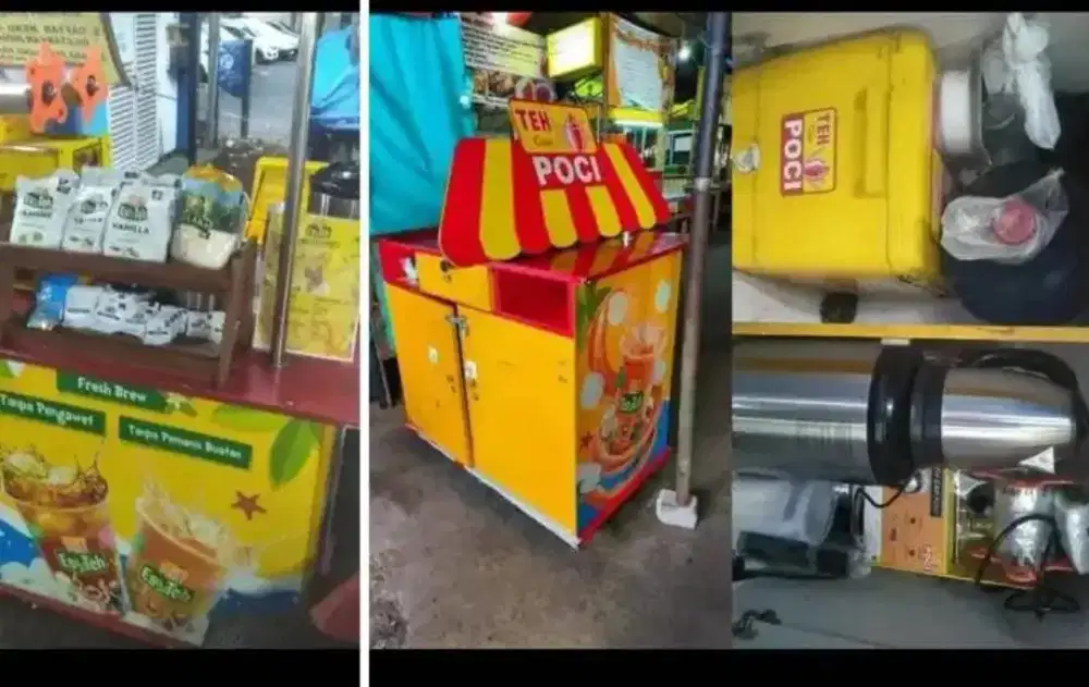 Booth teh poci tidak ada roda bwah