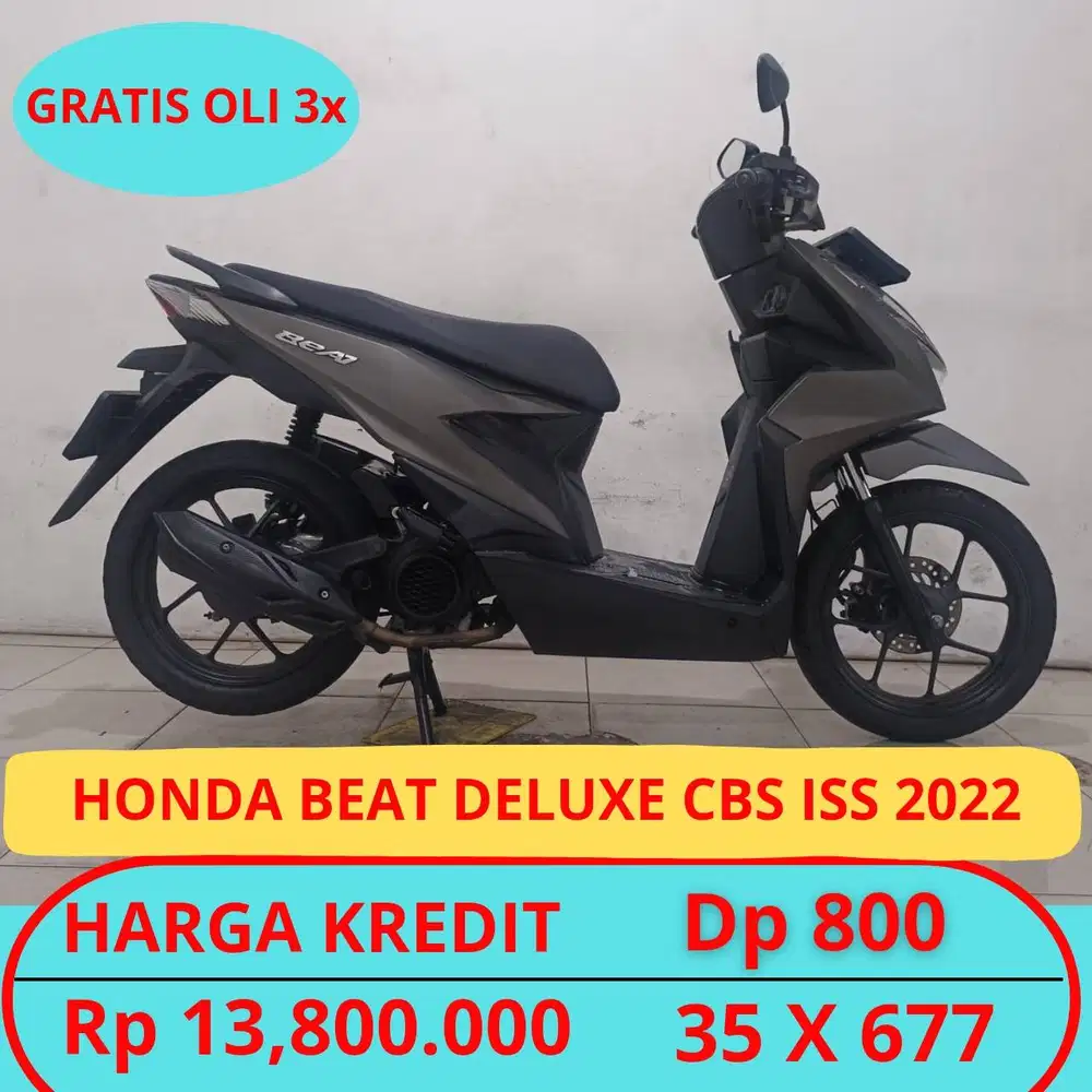 HONDA BEAT DELUXE CBS ISS 2022 PROMO MURAH