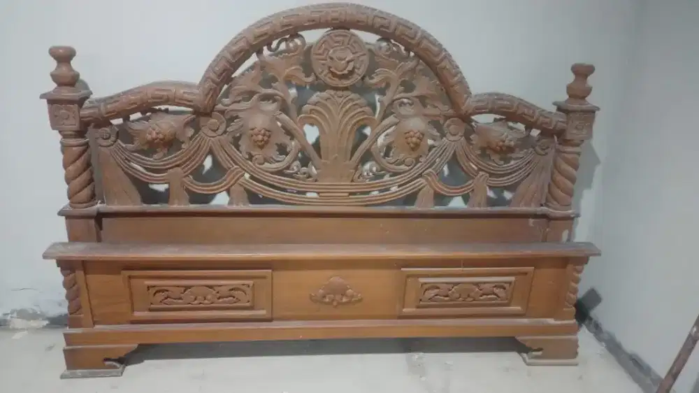 Dipan kasur jati asli ukuran 180 x 200