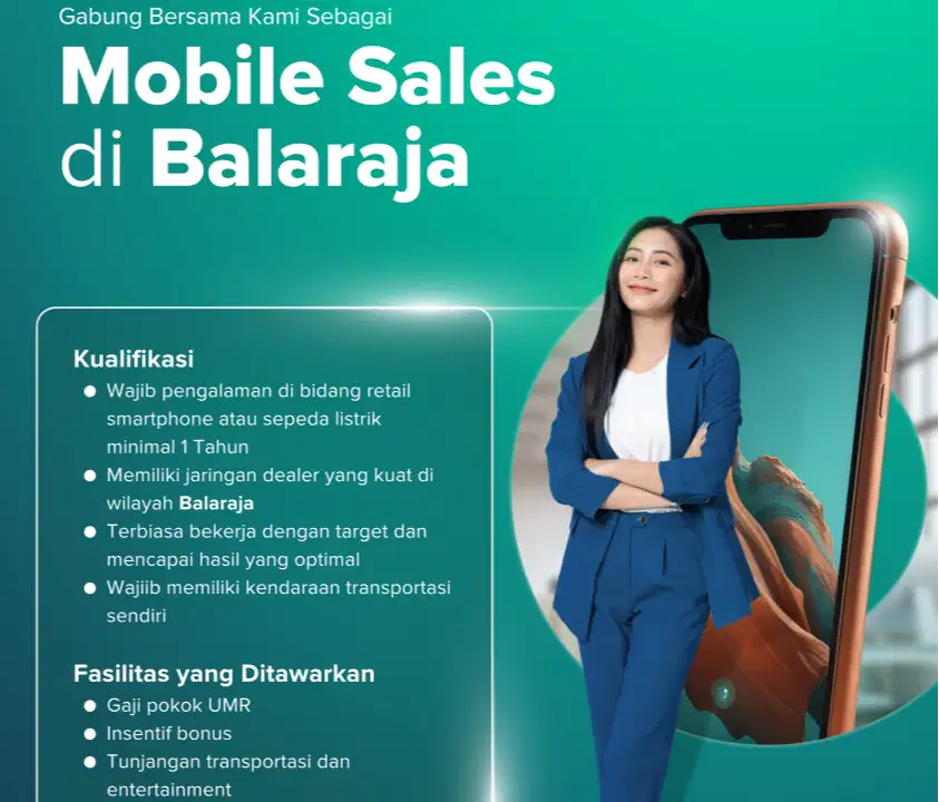 Lowongan Sales Mobile Asuransi Gadget & EV Bike