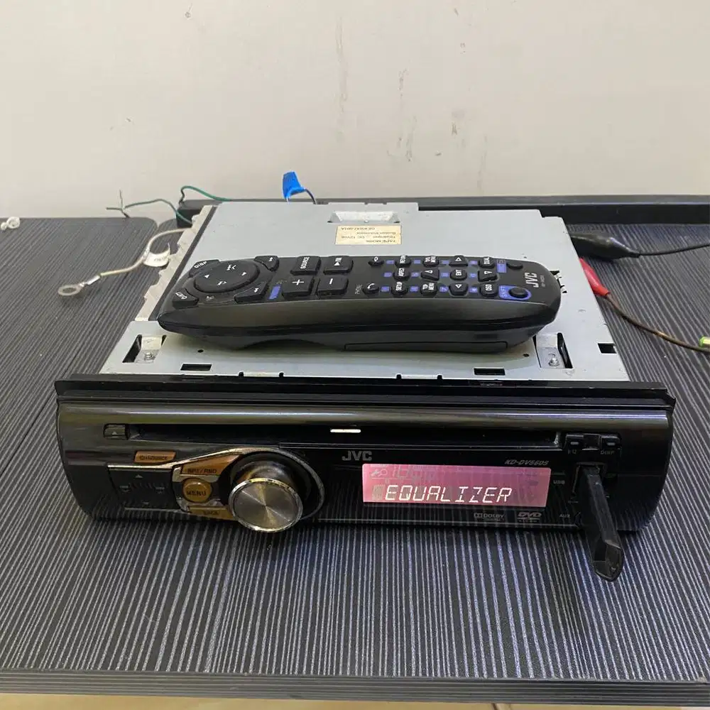JVC KD-DV5605 Single Din DVD USB AUX Radio dan remote