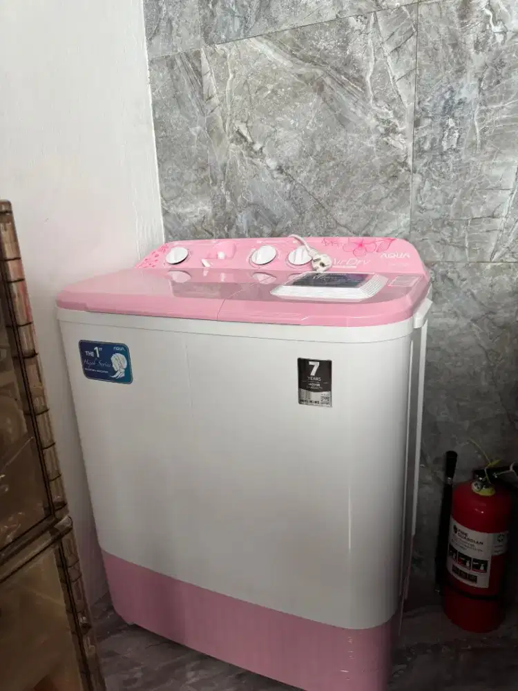 MESIN CUCI AQUA 2 TABUNG 7KG BARU