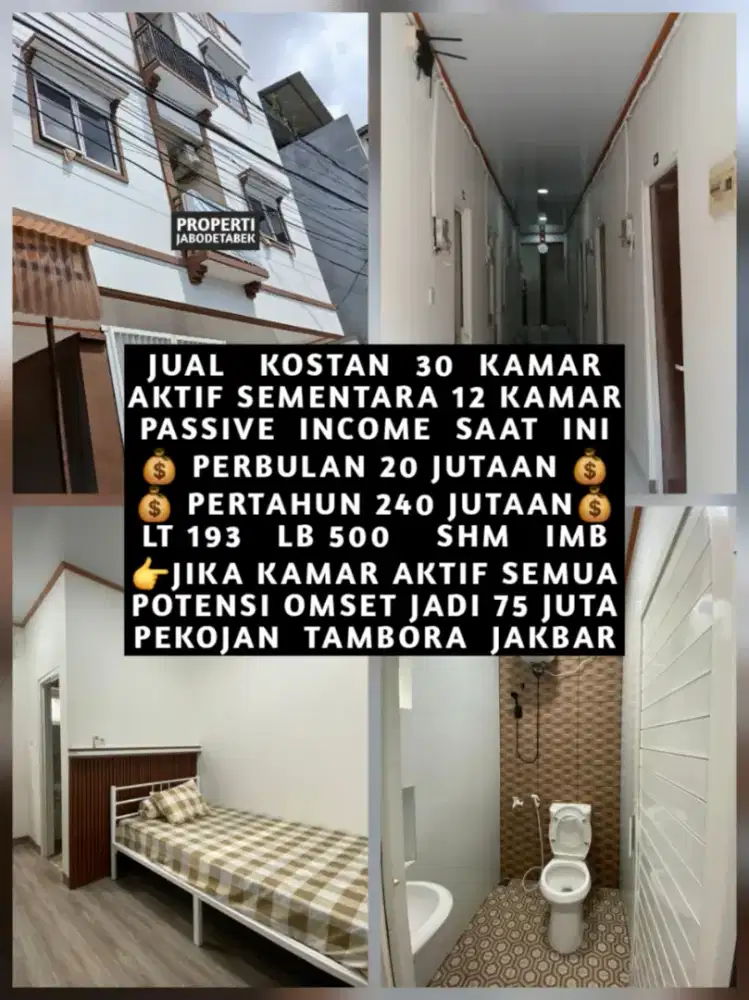 JUAL KOS KOST KOSAN KOSTAN PEKOJAN TAMBORA JAKARTA BARAT