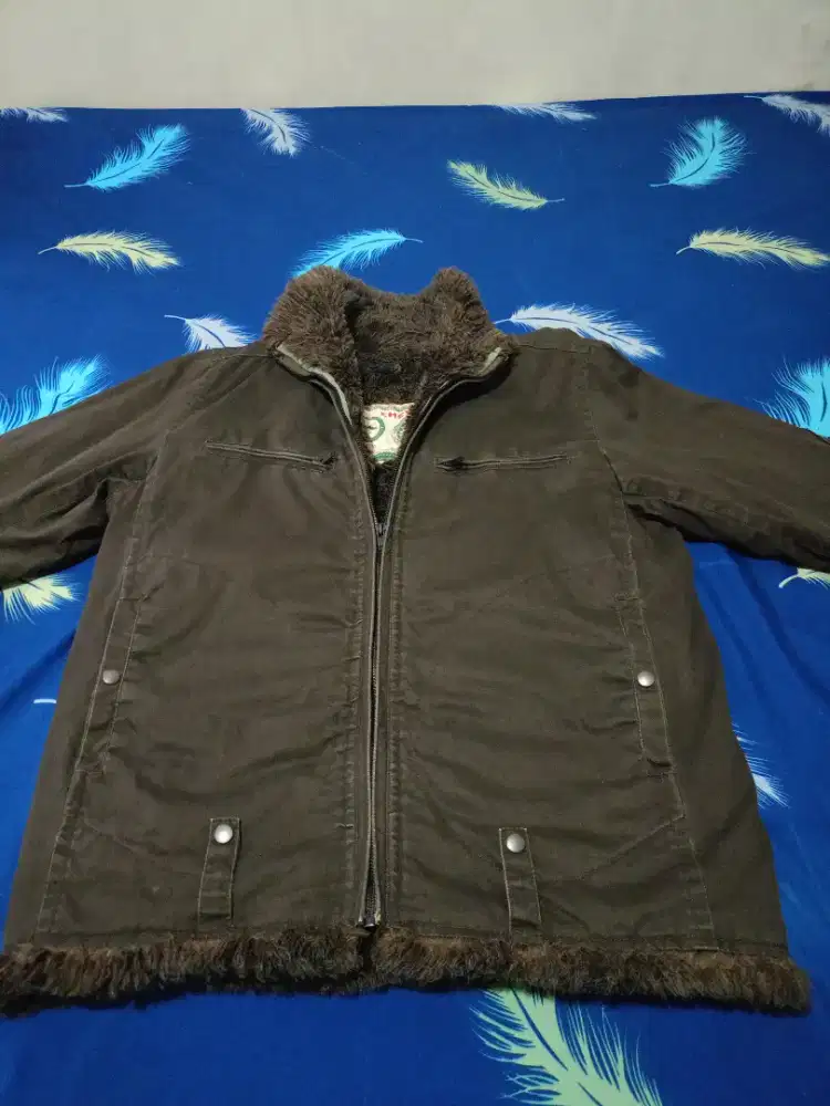 Chevignon × Vintage 1990 Chevignon Fur B3 Jacket