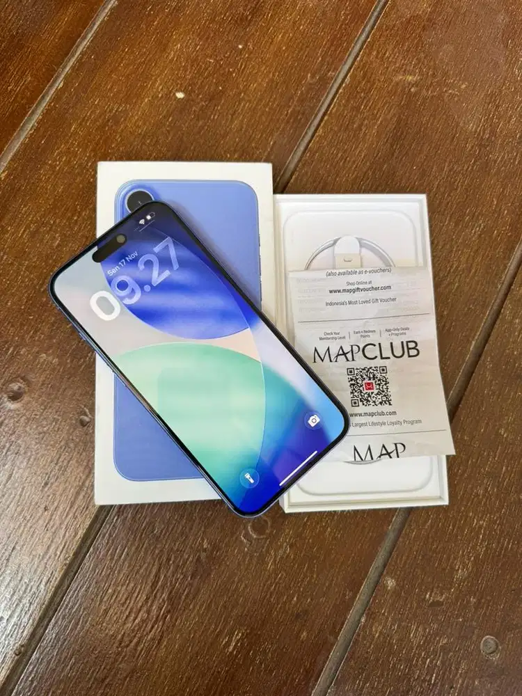 Iphone 16 plus 256gb ultramarine garansi ibox